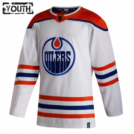 Kinder Eishockey Edmonton Oilers Trikot Blank 2020-21 Reverse Retro Authentic